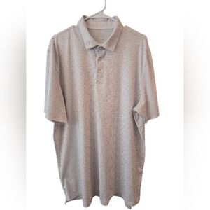 SOUTHERN TIDE DRIVER OVER CLUBBING PRINT PERFORMANCE POLO SHIRT. SIZE XXL.